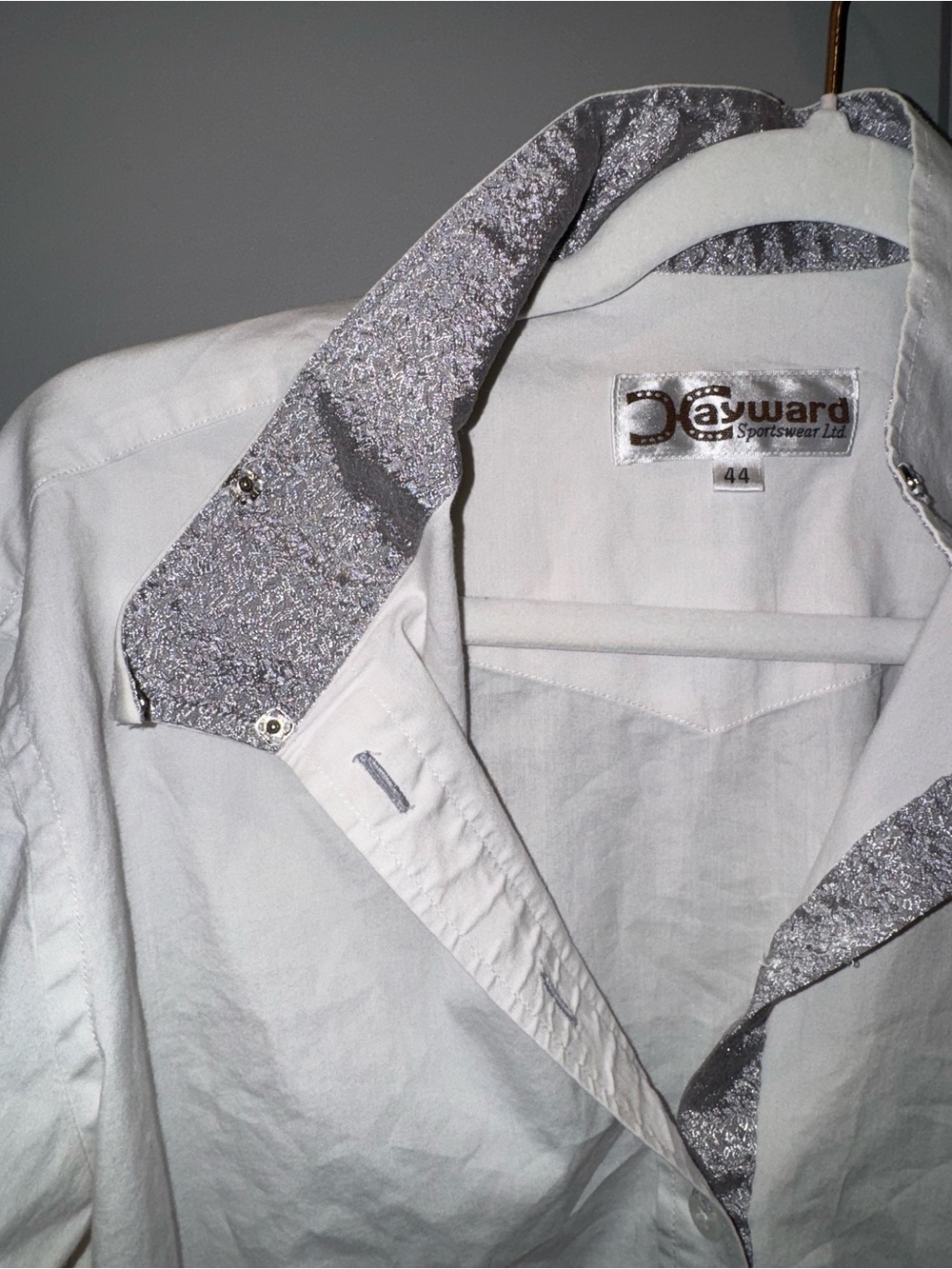 Equestrian long sleeve show shirt with collar